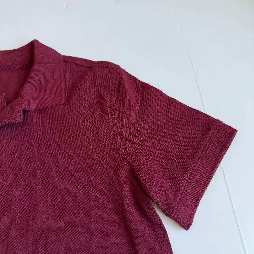 NWT Gap Kids Solid Burgundy Polo